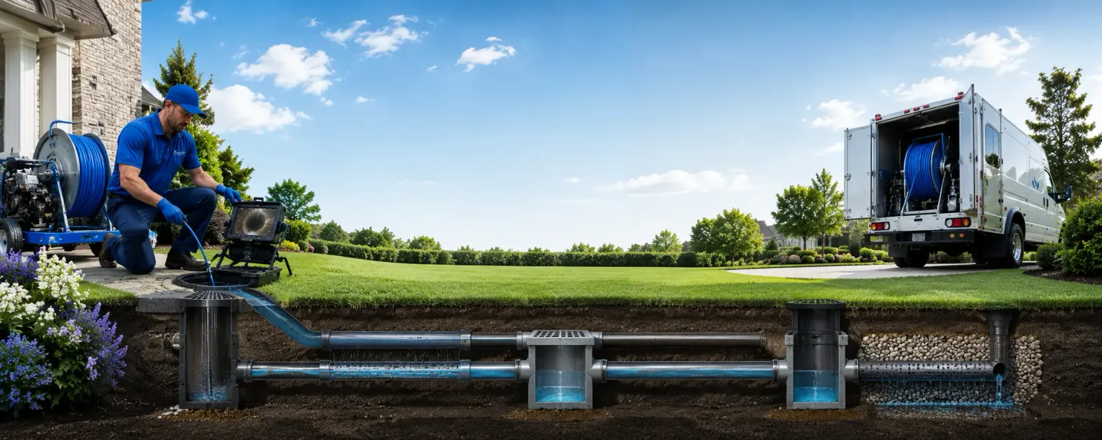 Outdoor drain cleaning information for Montezuma, OH